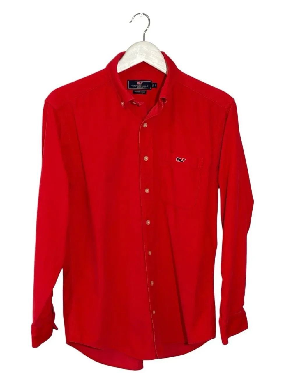 Vineyard Vines red Tucker corduroy button down shirt - S